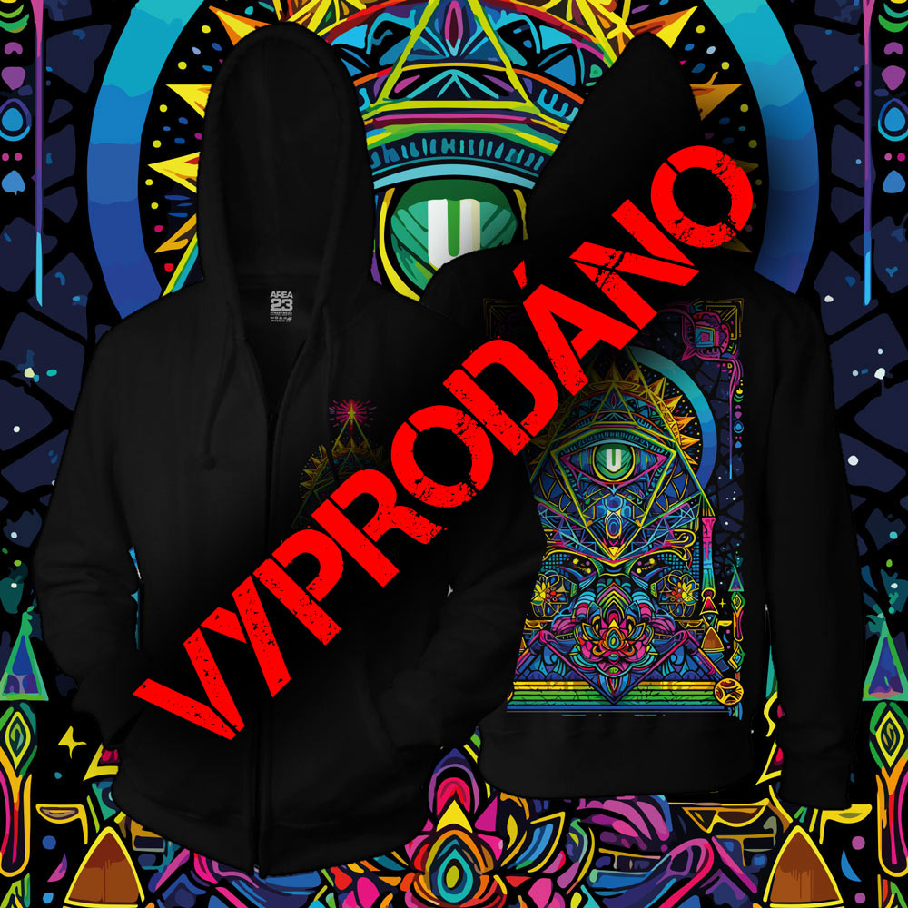 Unisex mikina zip Trippy Cathedral limitovaná edice